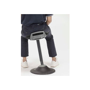 Tabouret assis-debout dynamique avec base inversée - posture ergonomique et balancement actif_1