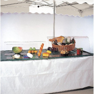 Vitrine de protection - L65xP18,5xH28cm - PET 4mm - Transparent - Apte au contact alimentaire_1