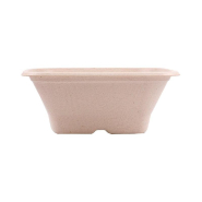 Bol carré bagasse naturelle 950cc 18x18x7cm - par 400_1