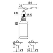 Distributeur de savon - pellet asc - encastrable_1