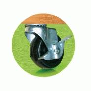 Support à roulettes en bois carré - Flora Roll Lasure - 40 x 40 cm_1