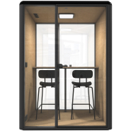 Cabine acoustique Essen M - 1 à 2 personnes - Finition blanche ou noire_1