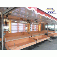 Camion Marché Panoramique Textile 12m – Présentoirs et Cabines – 760 – 12 mètres linéaires d'exposition sur deux niveaux_1