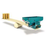 Distributeur d'engrais Sulky avec réglage de largeur par disque