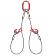 Elingue câble 2 brins - 2 crochets coulissants Référence 4738_1