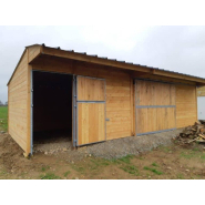 Module box et abri avec retour - BOX034 - 100% bois français, épaisseur 48mm_1