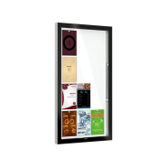 Vitrine murale Edge épaisseur 80 mm - Réf : 501100 - Verre sécurisé et cadre aluminium_1