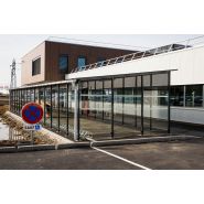 Abri vélos medium sécurisé - design moderne avec toiture inclinée - profondeur 3,20 m_1