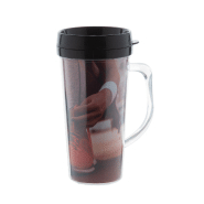 Mug thermos publicitaire - plastique double paroi - 450 ml - logo entre les parois_1