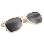 Lunettes de soleil en fibre de bambou écologique - Protection UV400 - Couleur beige - 21g_1