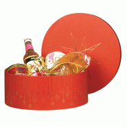 Boite à chapeau carton rouge Christmas Ø31.7 -_1