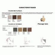 Table de réunion de prestige Nine - Quadrifoglio - 201, Blanc, Orme gris_1
