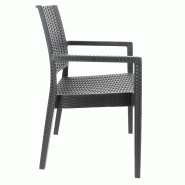 Fauteuil Porquerolles Baleares polypropylène - GRIS_1