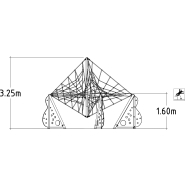 Jeux à grimper de cordage Levitator 5 - réf 8074871 - Hags - pour enfants de 3 à 5 ans_1