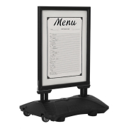 Panneau B1 (100 x 70 cm) à ressorts - Base lestable noire - Réf : 215324NR - 100% étanche et résistant aux vents_1