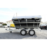 Remorque benne hydraulique tri-benne Debon BEN 180 - PW 2.2 avec pompe électrique SPX et batterie_1