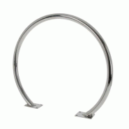 Arceau vélo inox 304 1 ou 2 places - Ø 50 mm, platine 150×110 mm_1