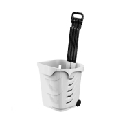 Panier à roulettes 38L - Hauteur 430mm - Largeur 380mm - Profondeur 395mm - Capacité 38L - Charges maxi 25kg - Fabrication européenne_1