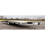 Remorque porte voiture-plateau - 8,50 X 2,10 M - 3500 KG - 2 PANS INCLINES - TA-NO TRIO STD 35.85_1