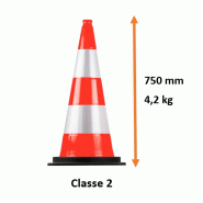 Cône de signalisation Autoroute 75 cm_1