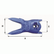 Dents pour godet FK1 DPE - Marque Fastkey - Références et dimensions détaillées_1