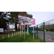 Panneau publicitaire en dibond, durable et léger pour une utilisation extérieure