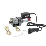 Treuil électrique PE12V/9000 Ribitech - Ribimex - Traction 4000 kg - 12V avec câble acier 29m et accessoires inclus_1