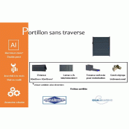Portillon sans traverse - 1250 / 1390_1