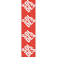 Affiche soldes 20x86 cm rouge - Papier rouge et blanc_1