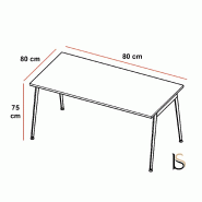 Bureau droit X3 - Officity - Blanc 9010, 80, Blanc_1