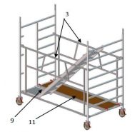 Échafaudage roulant uranus - fortal sa - charge d’exploitation par module de plancher 200 kg/m²_1