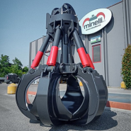 Grappin à ferraille avec vérins verticaux MPV-FH - Série MINELLI pour pelles de 24 à 80 tonnes_1