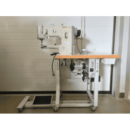 Machine à coudre industrielle Pfaff canon triple entrainement d'occasion - 335-G-6/01 BLN sur bâti déporté_1