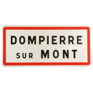 Panneau de localisation entrée agglomération EB10 - 2 lignes, signalisation routière_1