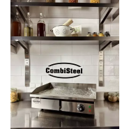 Plaque grille électrique Combisteel - 230V - 3.5kW - Réf 7455.1080 - Plaque lisse en acier inoxydable_1
