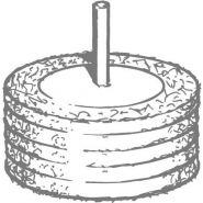 Roue à lamelle en nylon abrasif - 5 disques - finition satinée pour inox, alu, acier et composites_1