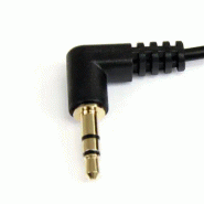 StarTech Cble audio stéréo Mini-Jack 3,5mm slim coudé à _1