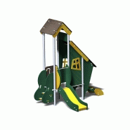 Structure de jeux inox - 1 tour gamme Terra TE06 - pour enfants de 1 à 6 ans_1