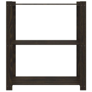 Vidaxl support de rangement à 3 niveaux noir 80x38x90 cm bois pin 373408_1