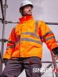 Blouson/Gilet 2 en 1 haute visibilité - Manches amovibles, doublure polaire - Normes EN ISO 13688, EN ISO 20471, EN 343-2019_1