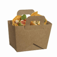 Panier repas moyen modèle carton kraft 13x6x8cm - par 100_1