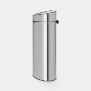 Poubelle Touch Bin New Recycle - 23 + 10 litres - Matt Steel Brabantia UGS100680_1