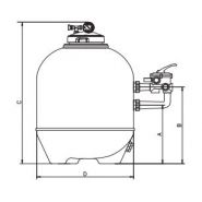 S310SLBTL - Filtres à sable Hayward Pool Europe - Filtre laminé en polyester armé, 34 kg vide_1