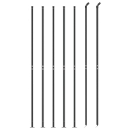 Vidaxl clôture à mailles losangées avec bride anthracite 2,2x10 m 153991_1