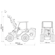 Chargeur articulé Cast Loaders Maxo 57hp Dual Speed - moteur Kohler KDI 1903TCR STAGE V - hydrostatique 4 roues motrices_1