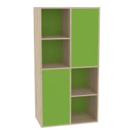 Meuble réversible pour crèches - 4 grandes cases - Ref R.H160803-4C - Dim L782mm x H1534mm x P452mm