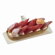 Mini support gâteau rectangle pulpe de canne 13x4,5x2,3cm - par 1000_1