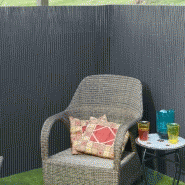 Nature écran de jardin à double face pvc 1,5x3 m anthracite 428522_1