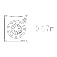 Panneau de jeu d'éveil Tambourin - réf 8061970 - Hags - pour enfants de 2 à 12 ans_1