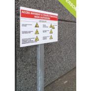 Panneau de signalisation pour entrepot - direct signaletique - hauteur 3000 mm_1